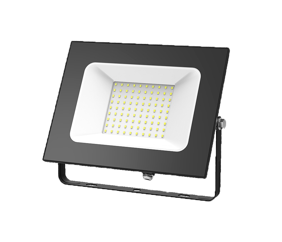 Архитектурный светодиодный светильник (прожектор) Gauss 100W(6600lm) IP65 6500K 6K 225x188x30 черный
