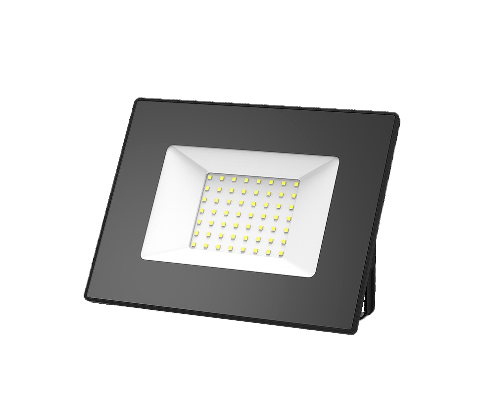 Парковый светодиодный светильник (прожектор) Gauss 50W(3510lm) IP65 6500K 6K 185x140x30 черный