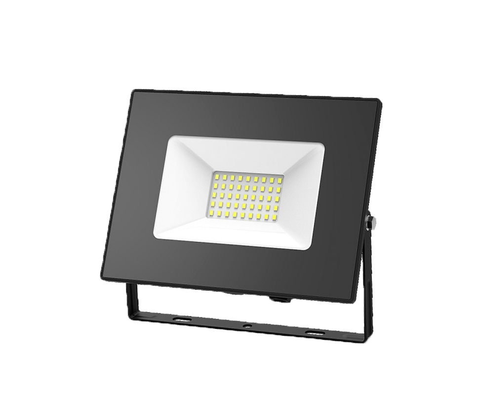 Парковый светодиодный светильник (прожектор) Gauss 70W(4370lm) IP65 6500K 6K 191x164x30 черный